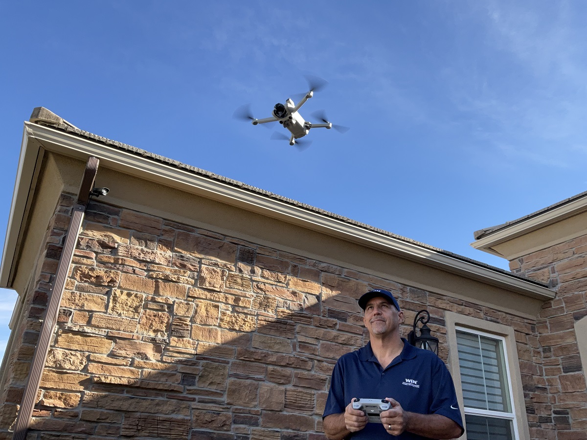 Home Inspector flying Drone