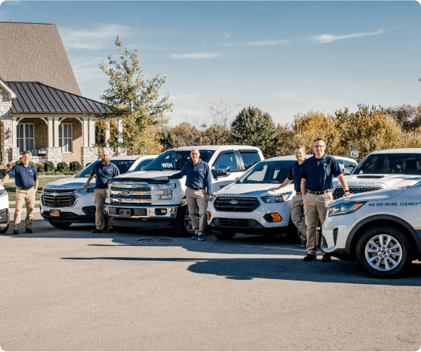 WIN Franchise Owners with their Vehicles
