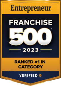 Entrepreneur's number 1 ranked franchise in category badge