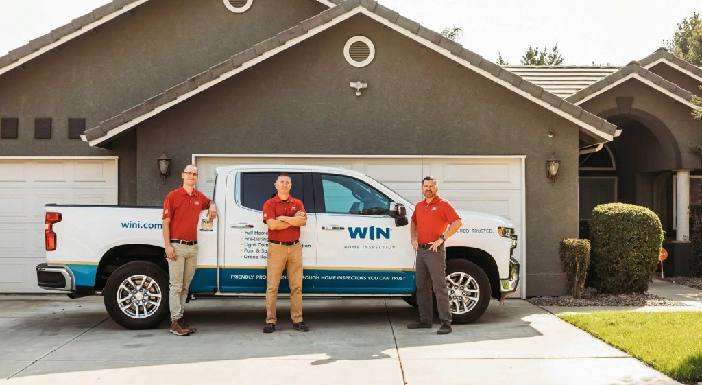 WIN Home-Inspectors with WIN-Branded Truck