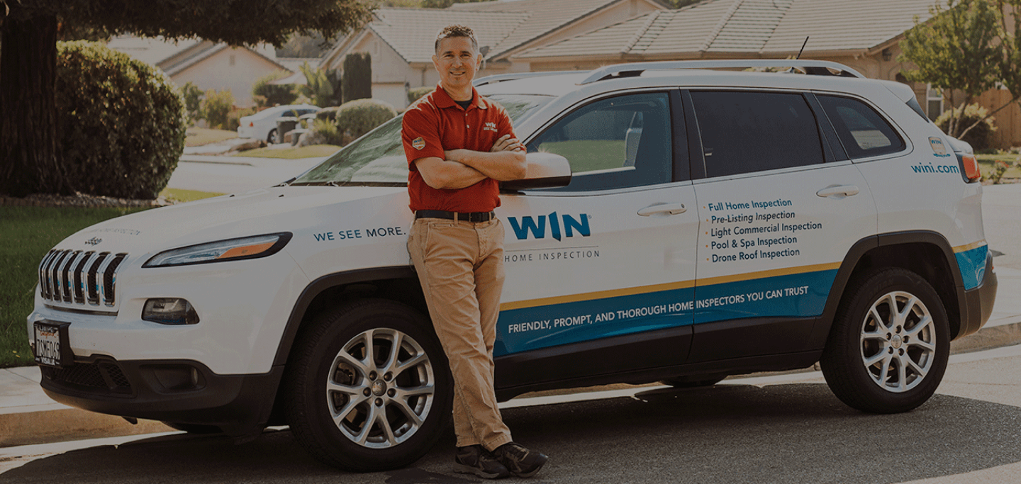 WIN Home Inspection Franchise Owner with His Vehicle