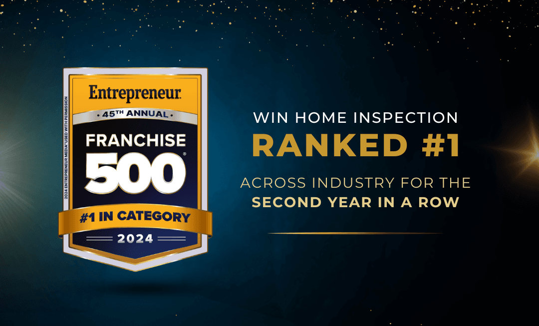 WIN Home Inspection Ranked #1 Across Industry by Entrepreneur for Second Year in a Row