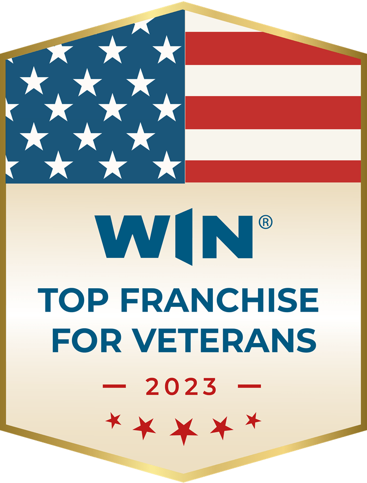 Entrepreneur's Top Franchise for Veterans 2023 Badge