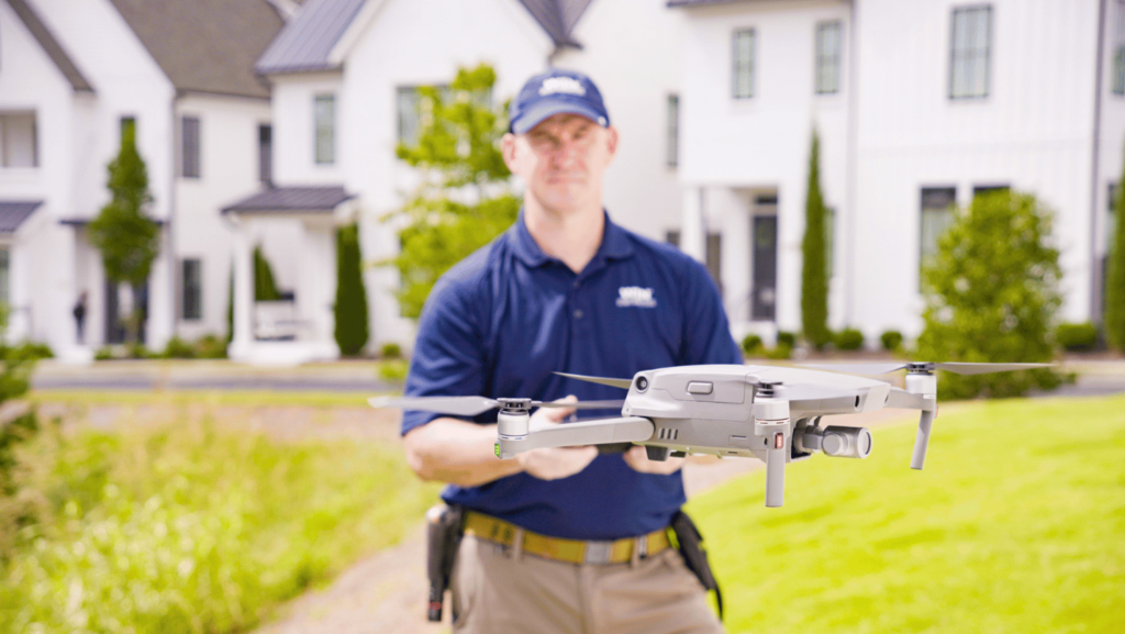 WIN Home Inspector Operating the Drone